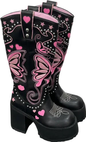Dolls Kill x Bratz Black The Wild West Platform Boot UK 5 EU 38 👠