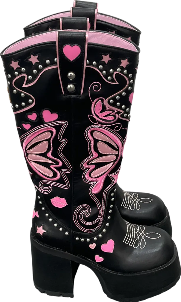 Dolls Kill x Bratz Black The Wild West Platform Boot UK 5 EU 38 👠