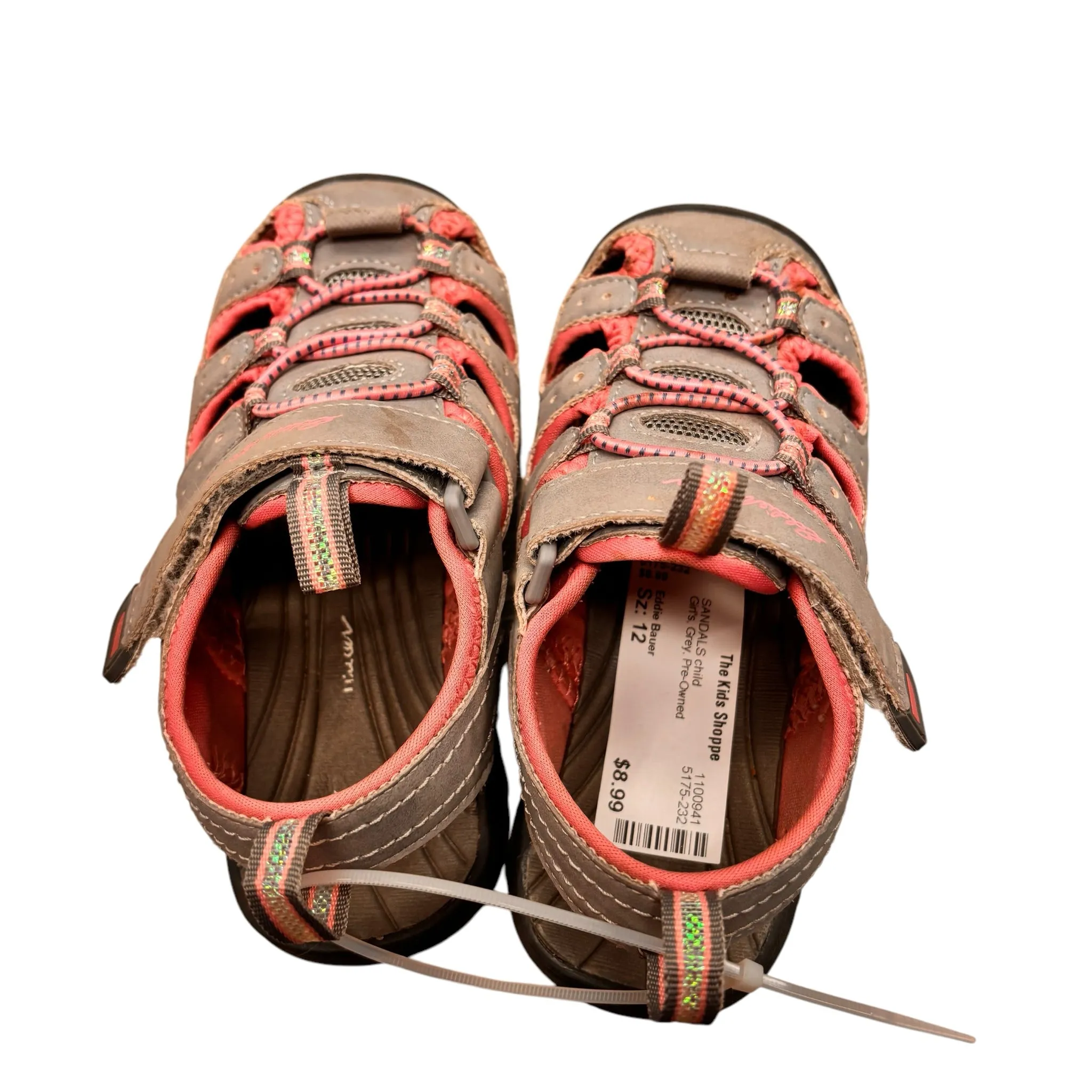 Eddie Bauer Girl's Grey Sandals Size 12