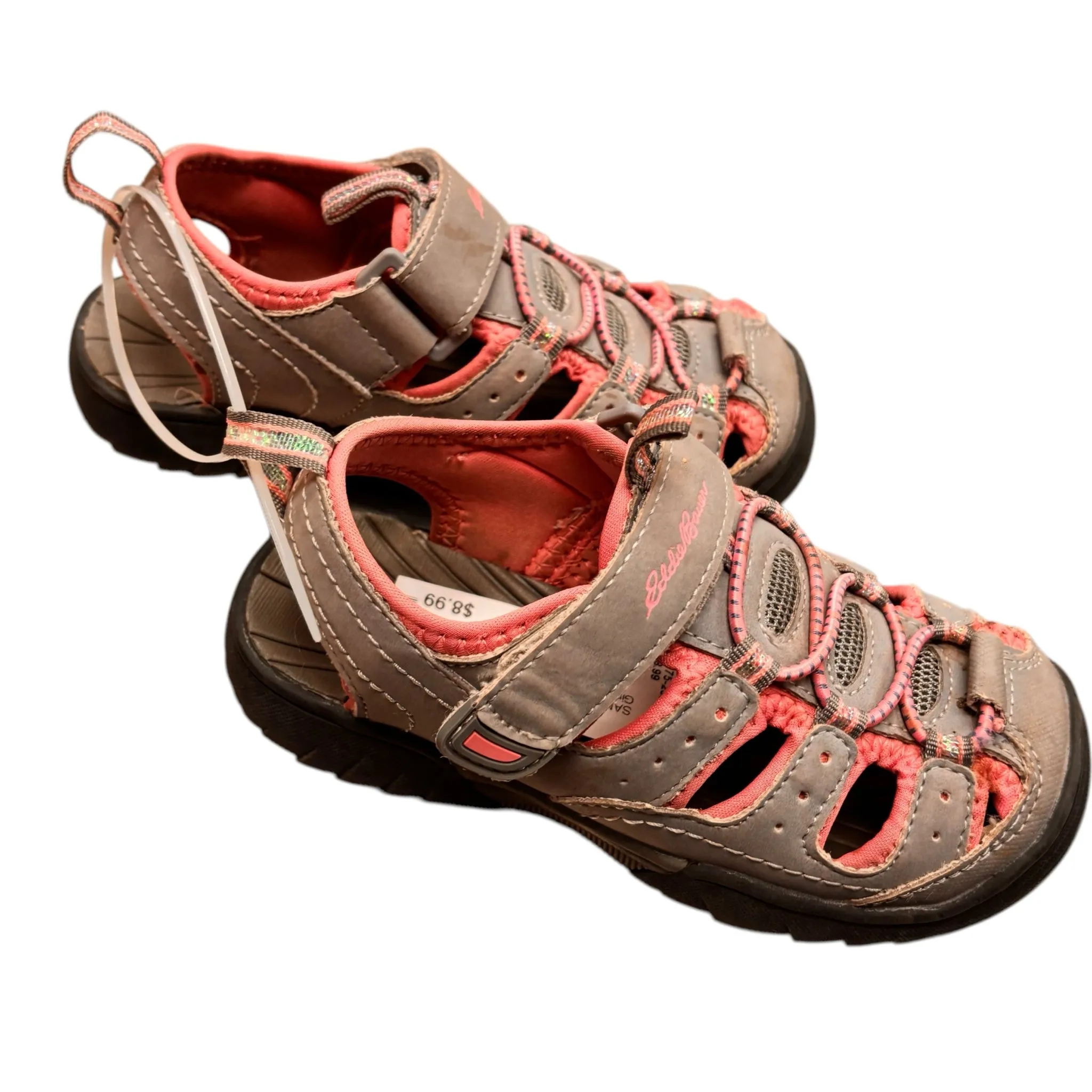 Eddie Bauer Girl's Grey Sandals Size 12