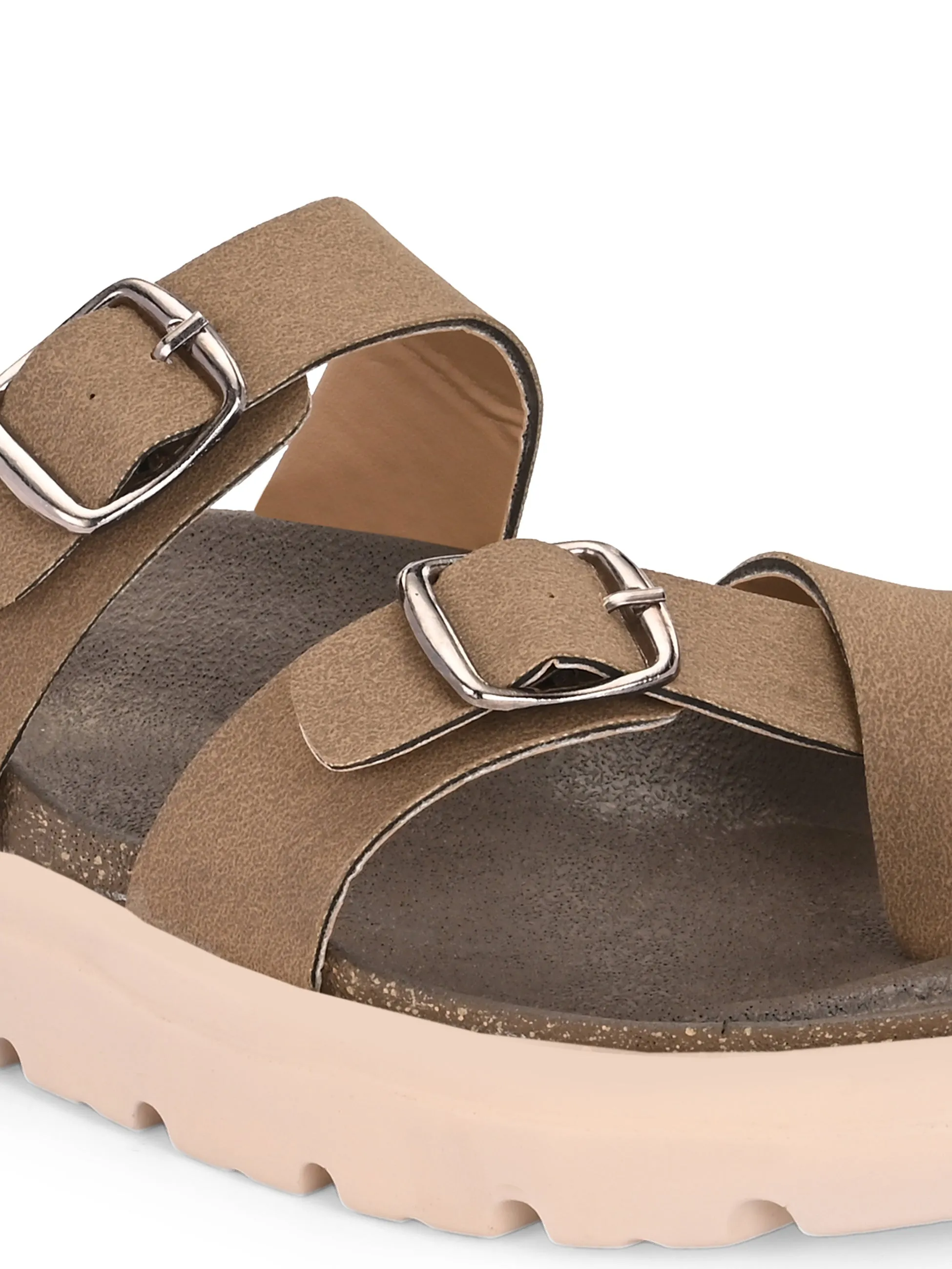 El Paso Women One Toe Slip-On Flats