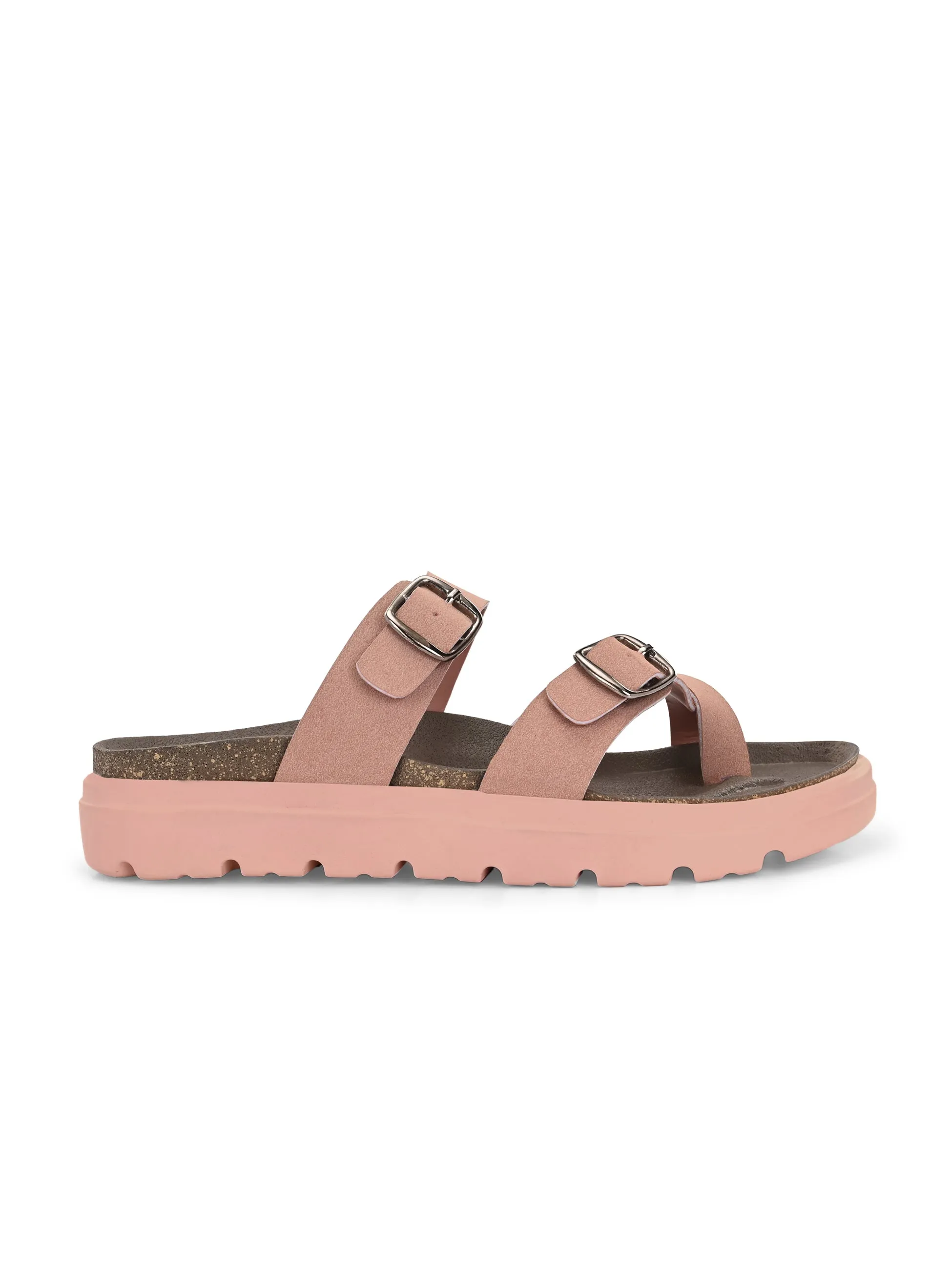 El Paso Women One Toe Slip-On Flats