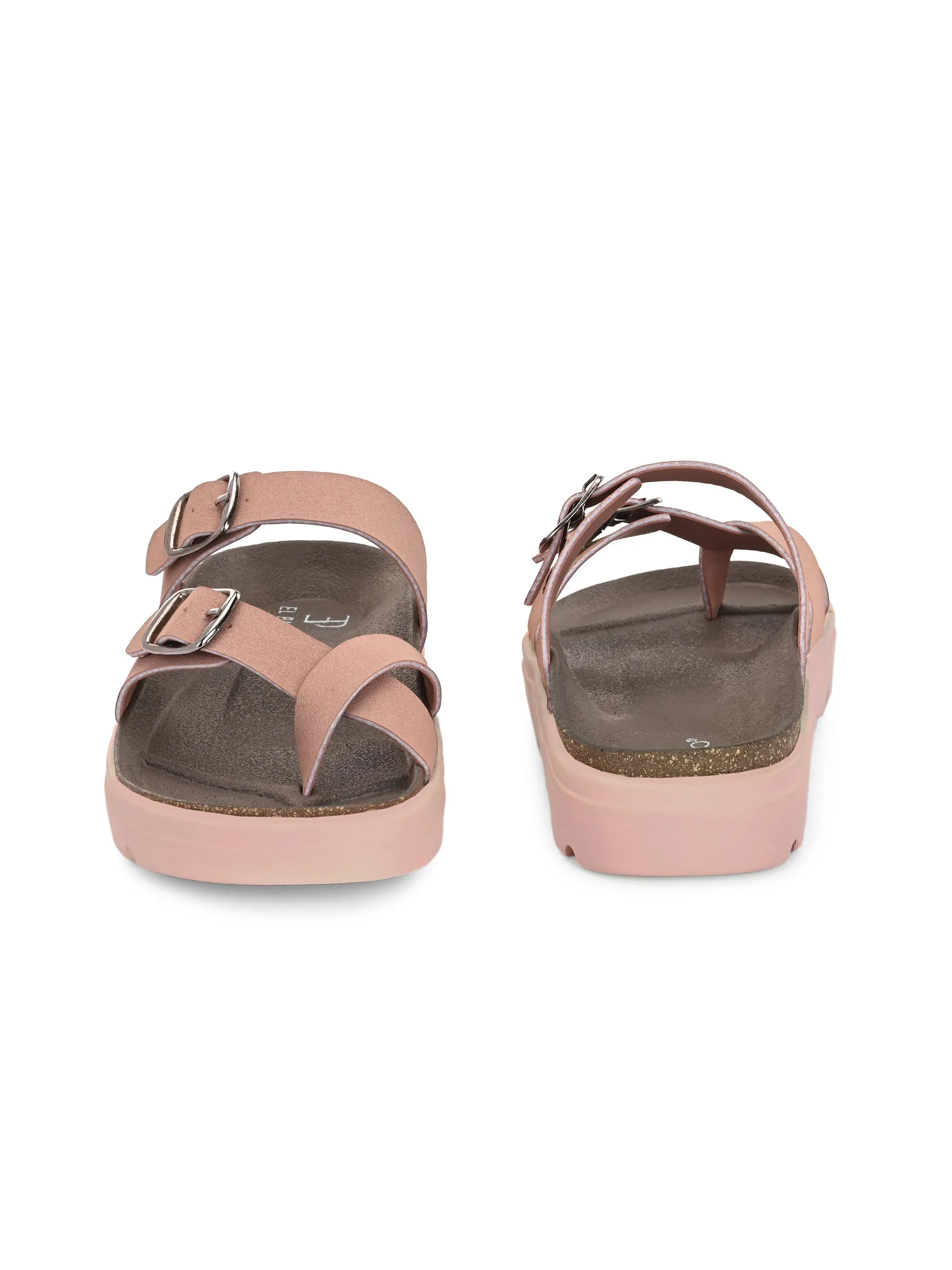 El Paso Women One Toe Slip-On Flats