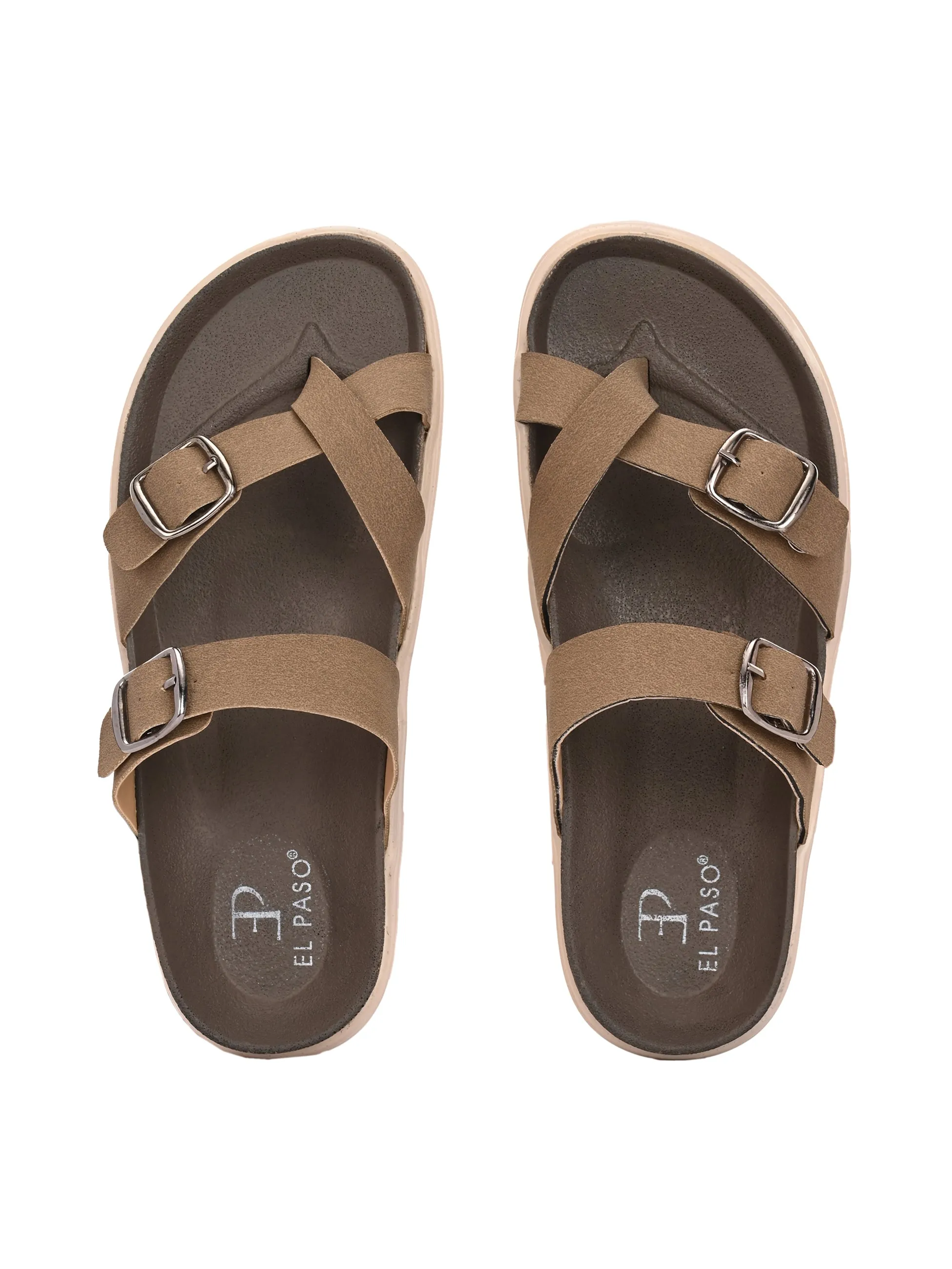 El Paso Women One Toe Slip-On Flats