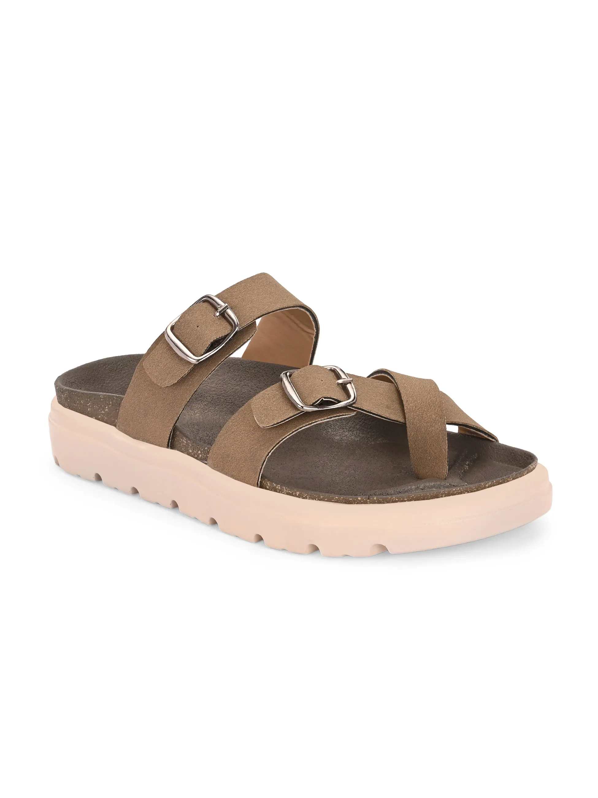 El Paso Women One Toe Slip-On Flats