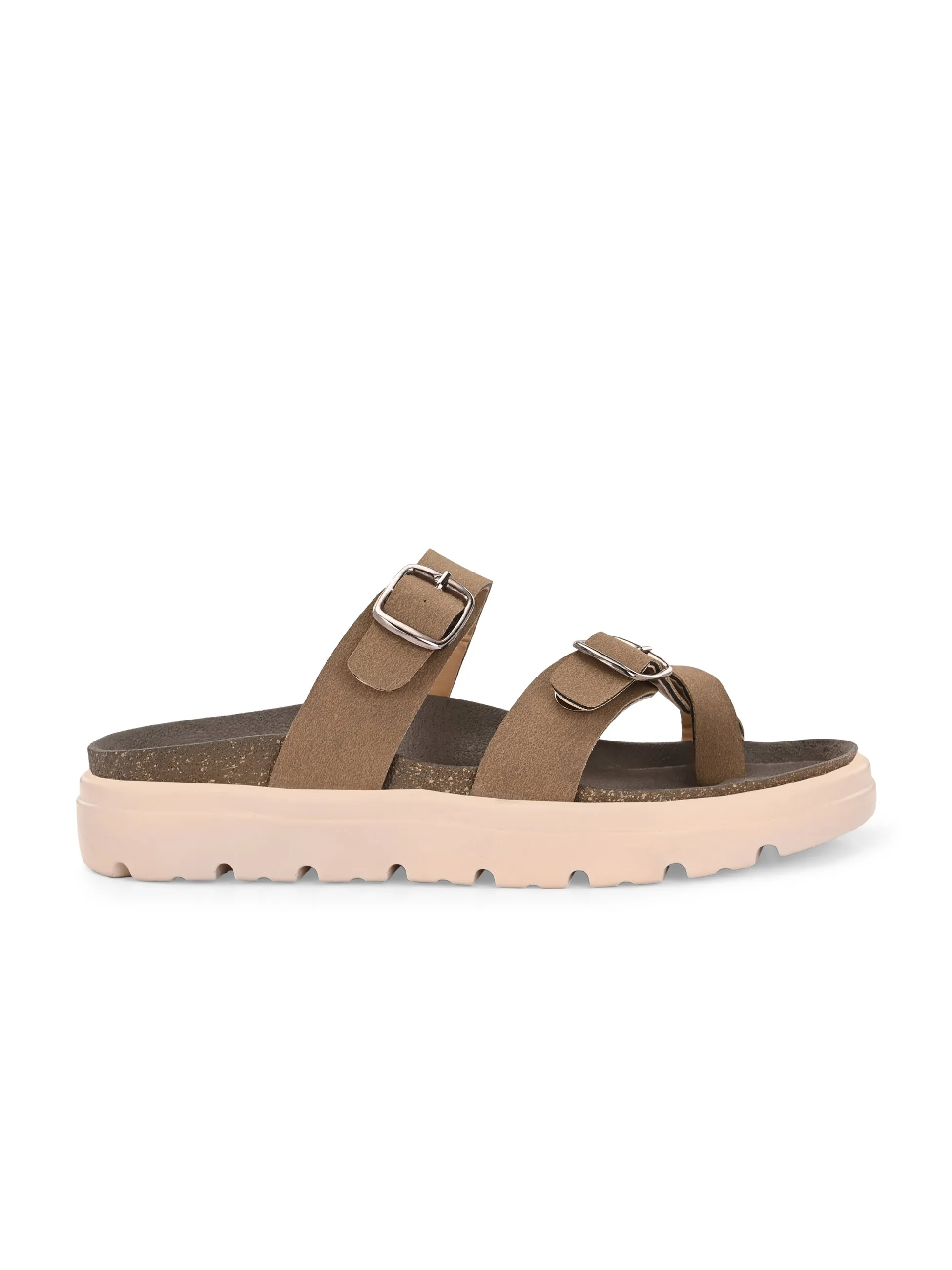 El Paso Women One Toe Slip-On Flats