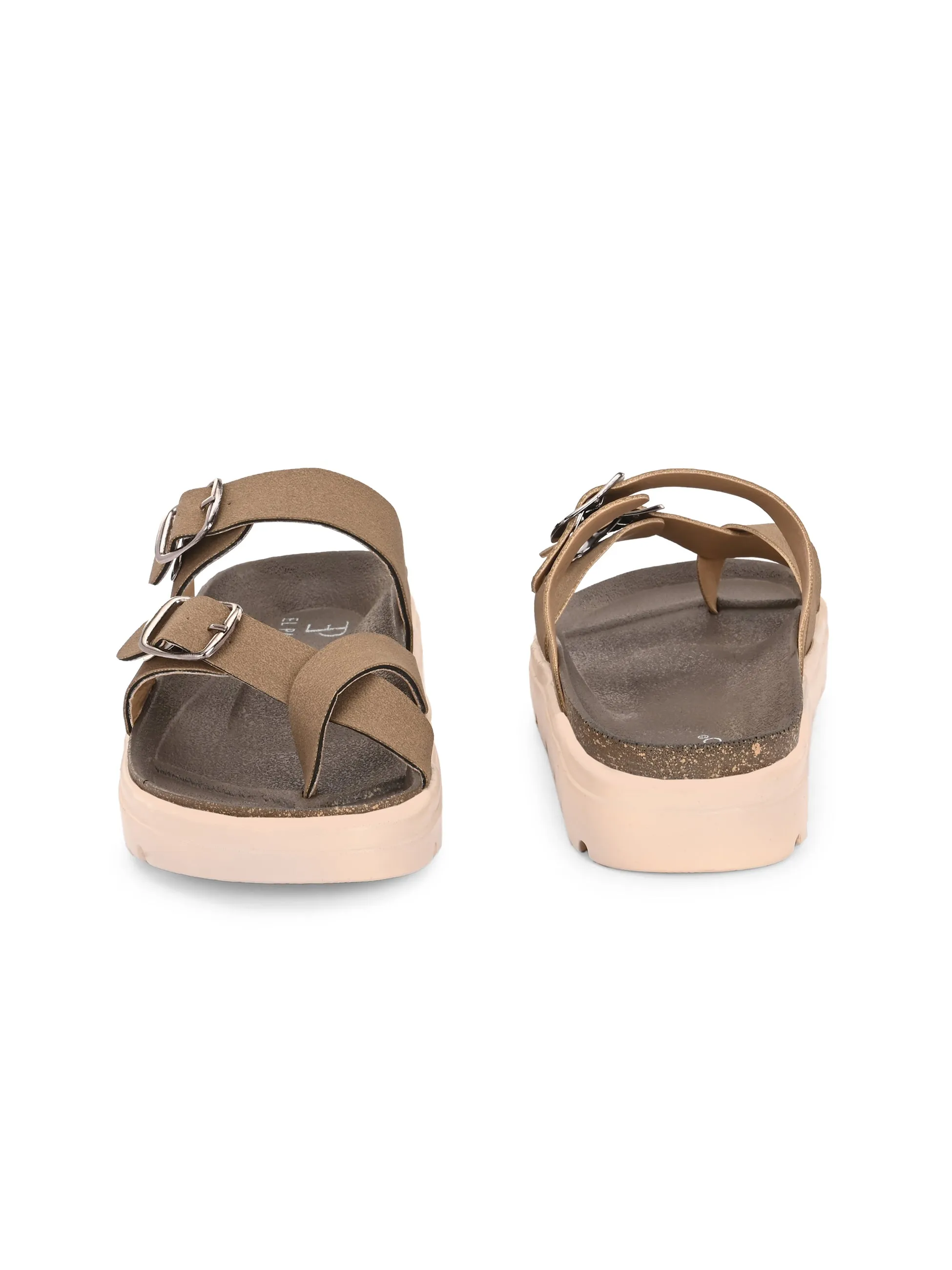 El Paso Women One Toe Slip-On Flats