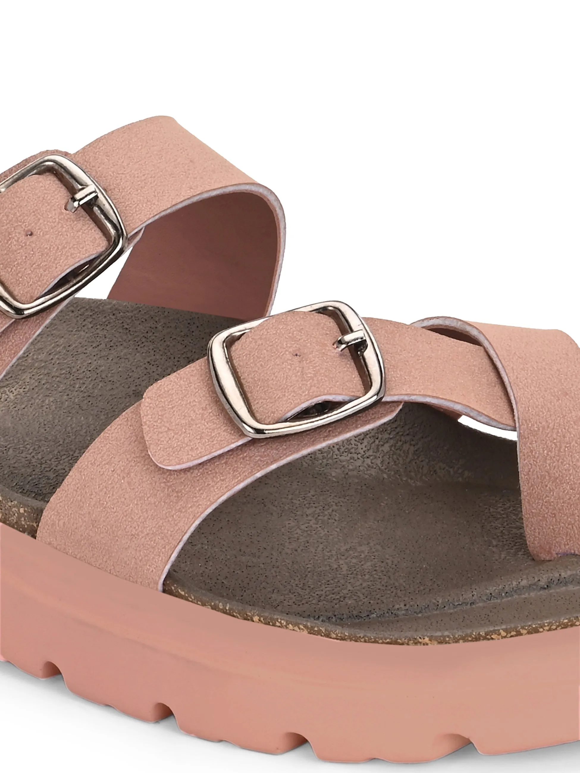 El Paso Women One Toe Slip-On Flats