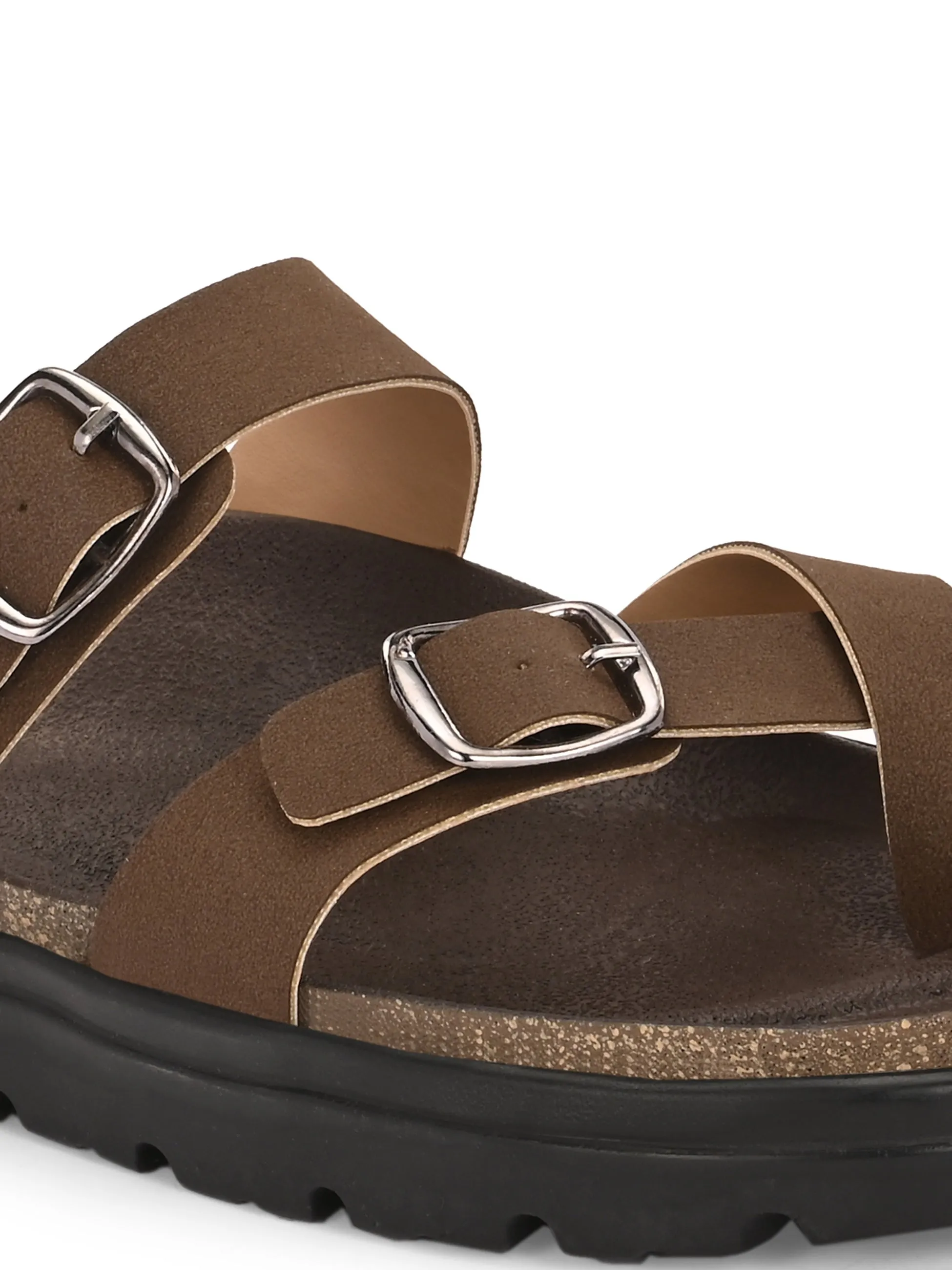 El Paso Women One Toe Slip-On Flats