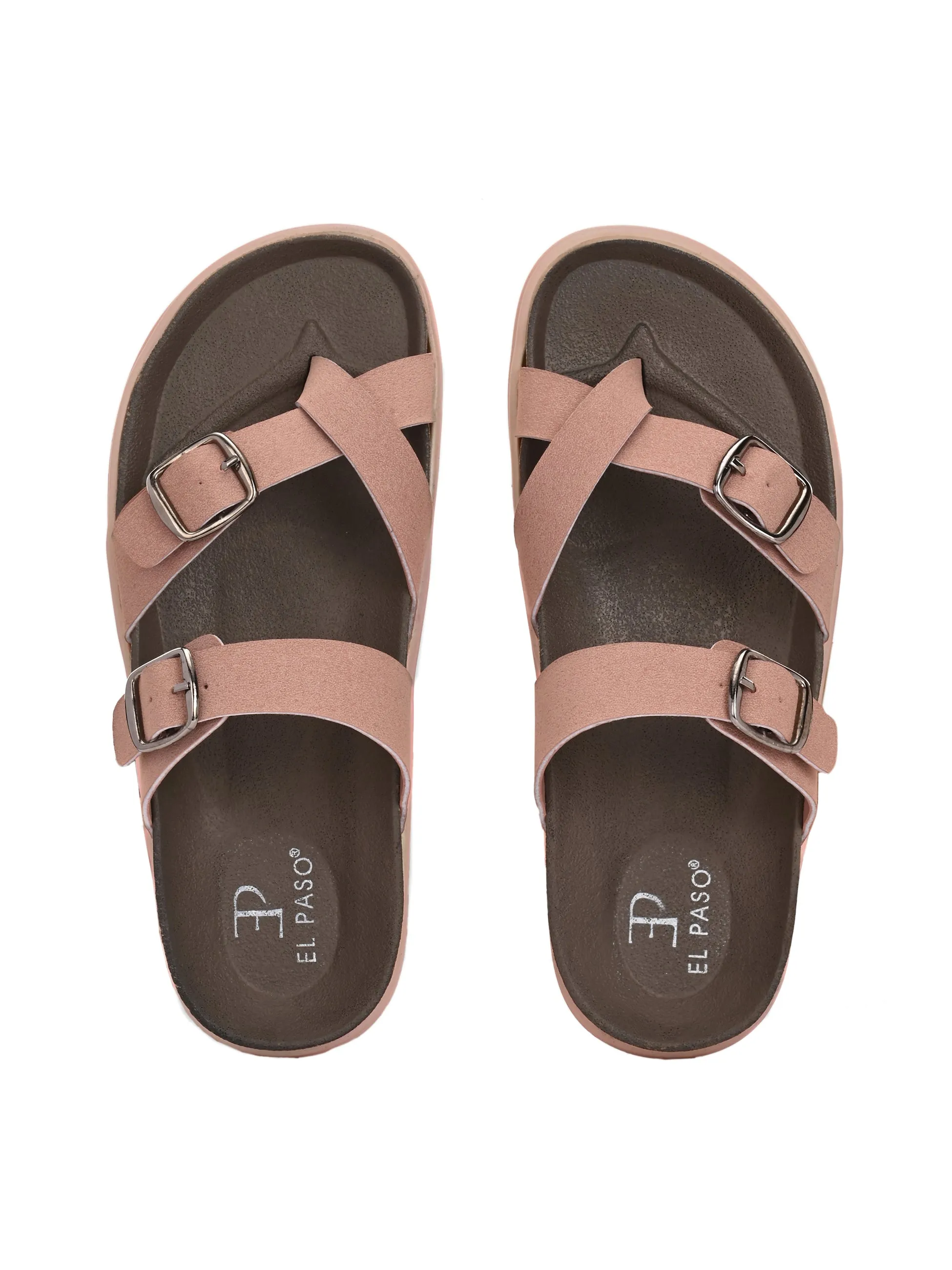 El Paso Women One Toe Slip-On Flats