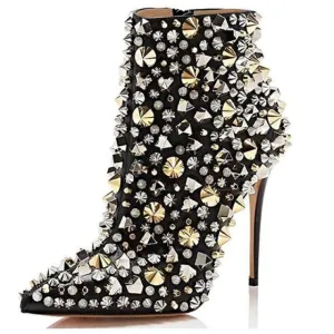 Fashion Pointed Toe Ankle Boots For Women