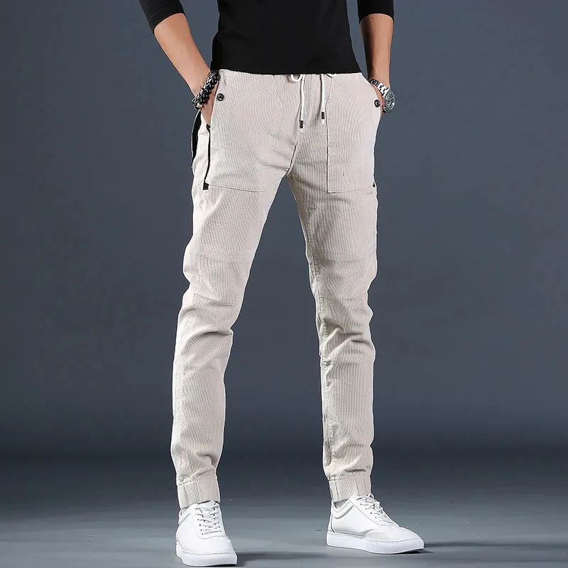 Fashionable Casual Corduroy Joggers for Men - Autumn Trousers
