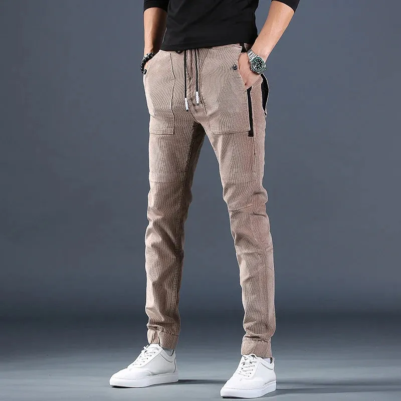 Fashionable Casual Corduroy Joggers for Men - Autumn Trousers