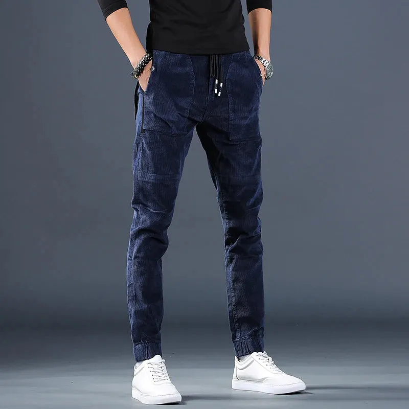 Fashionable Casual Corduroy Joggers for Men - Autumn Trousers