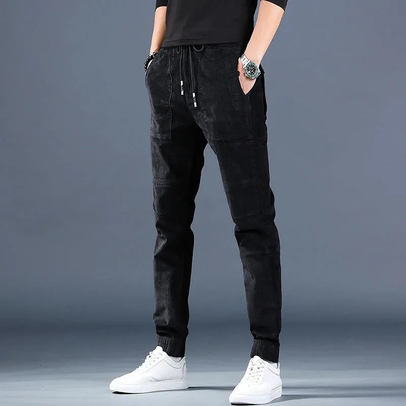 Fashionable Casual Corduroy Joggers for Men - Autumn Trousers