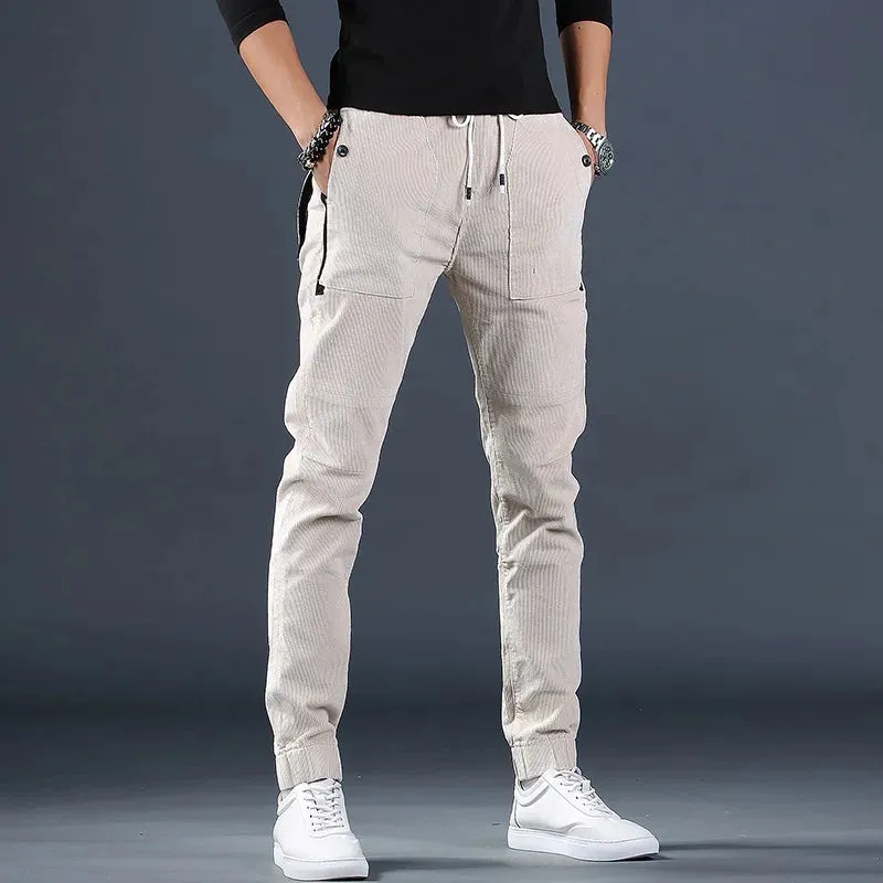 Fashionable Casual Corduroy Joggers for Men - Autumn Trousers
