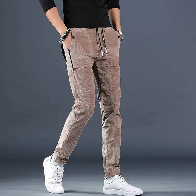 Fashionable Casual Corduroy Joggers for Men - Autumn Trousers
