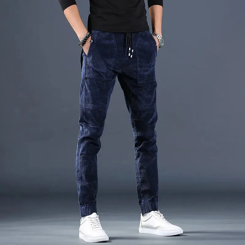 Fashionable Casual Corduroy Joggers for Men - Autumn Trousers