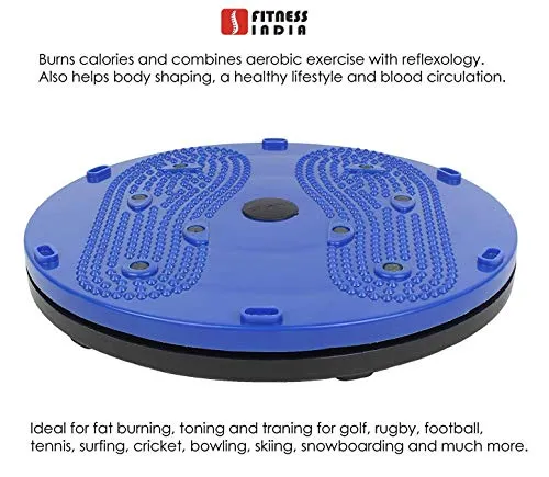 Fitness India Latex Pull Reducer Tummy Twister Body Toner Waist Trimmer Home Gym Equipment Abdominal Abs Leg Hand Biceps Exercise (Multicolour) - Set of 2