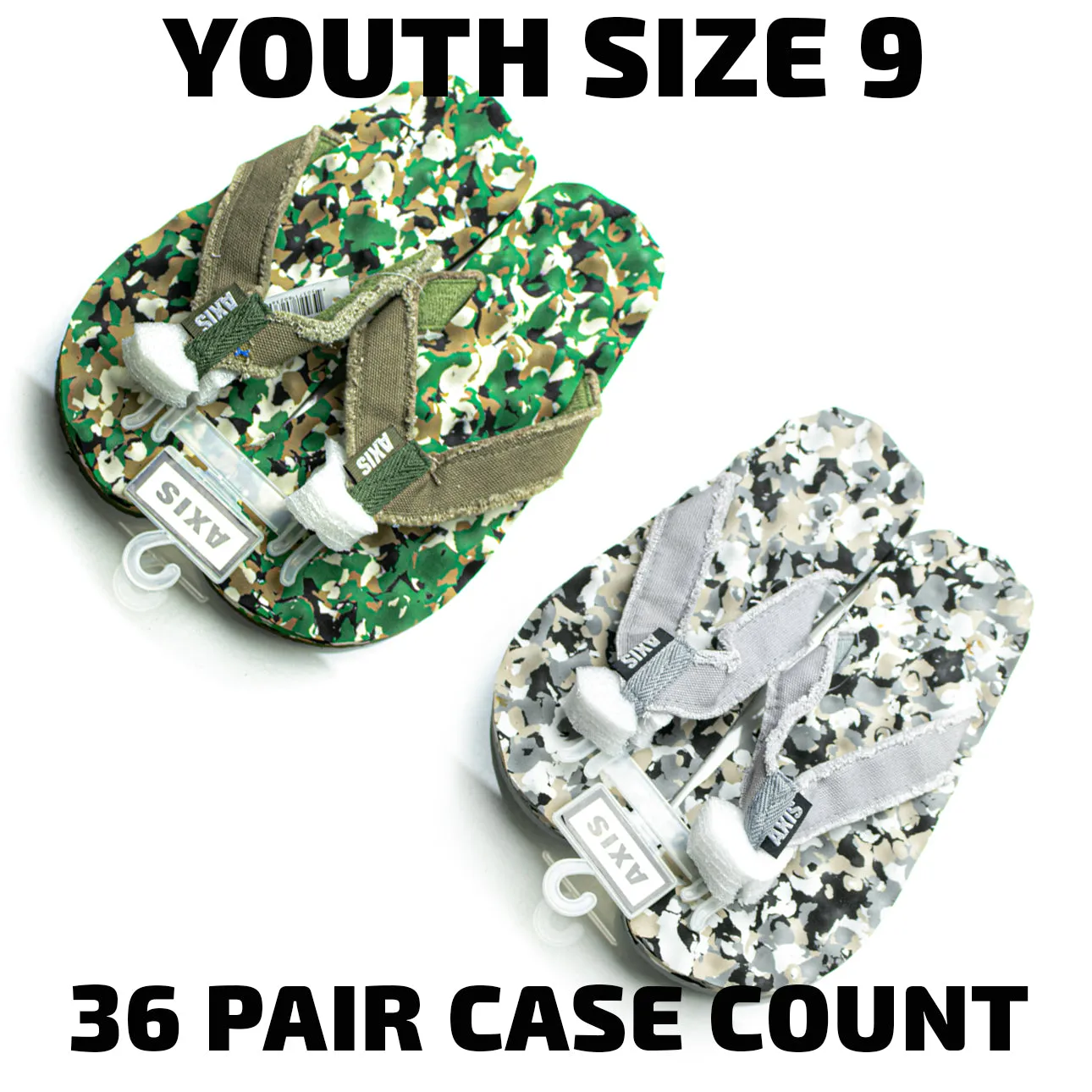 Flip Flops - Youth Axis (8023W) - Size 9