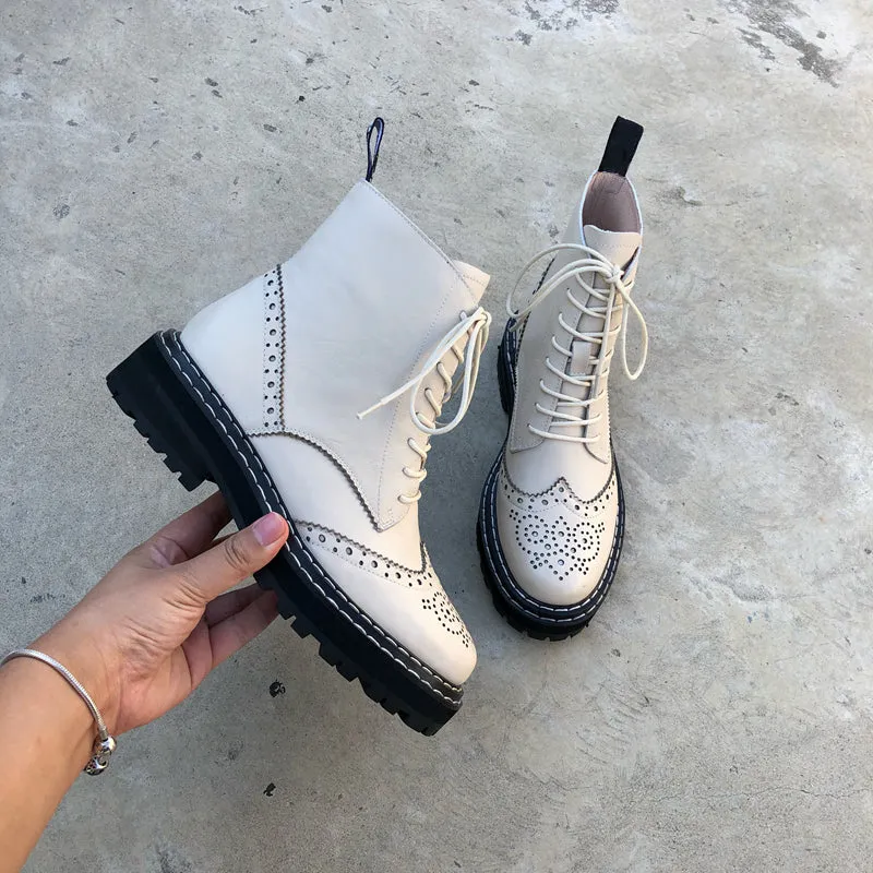 Genuine Leather Boots Women