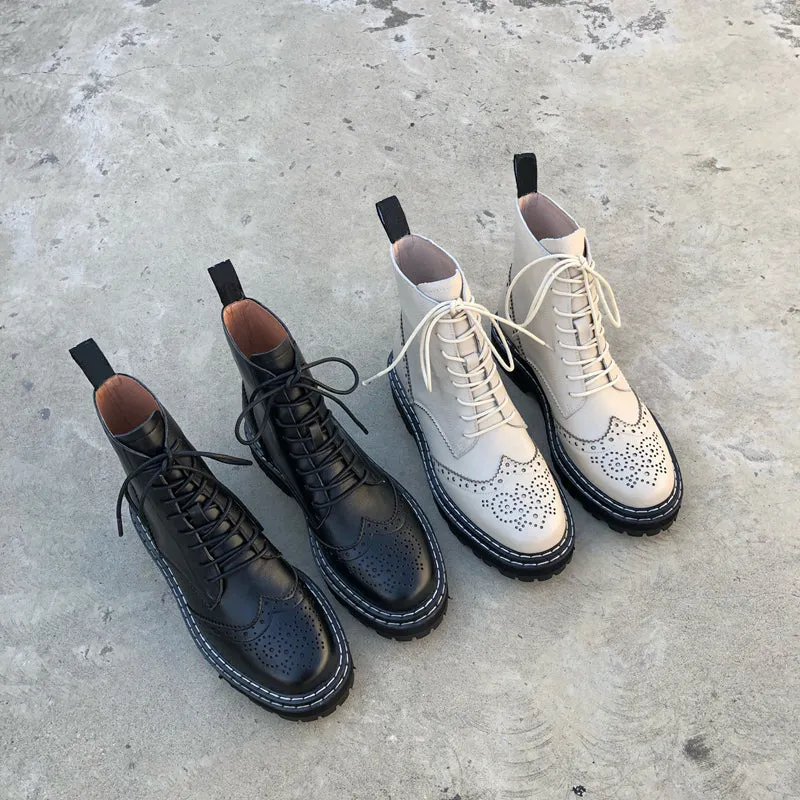 Genuine Leather Boots Women