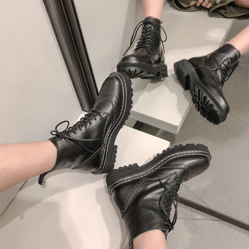 Genuine Leather Boots Women