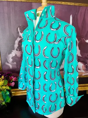 GIDDY UP SHIRT IN TURQUOISE