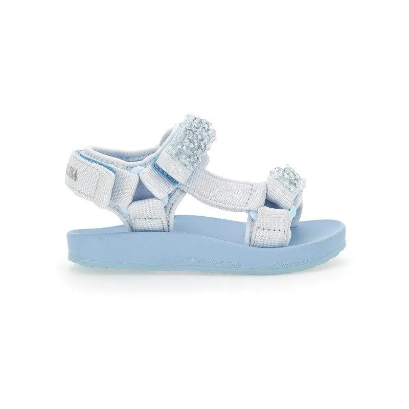 Girls Blue Jewel Sandals