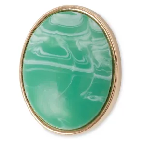 Green Oval Jibbitz