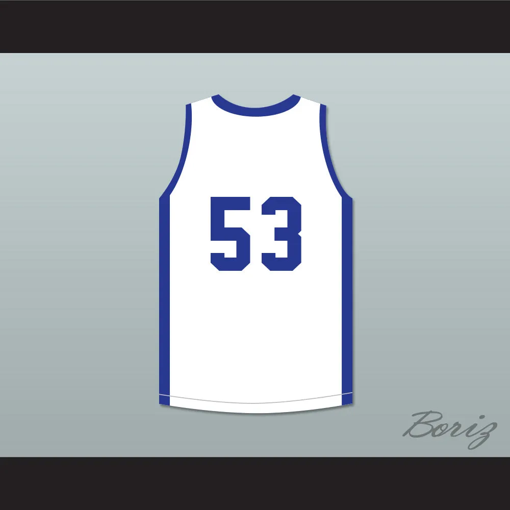 Herb Williams 53 Push Excel Pro Basketball Classic White Basketball Jersey 1985 Charity Event