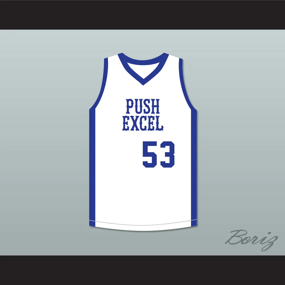 Herb Williams 53 Push Excel Pro Basketball Classic White Basketball Jersey 1985 Charity Event