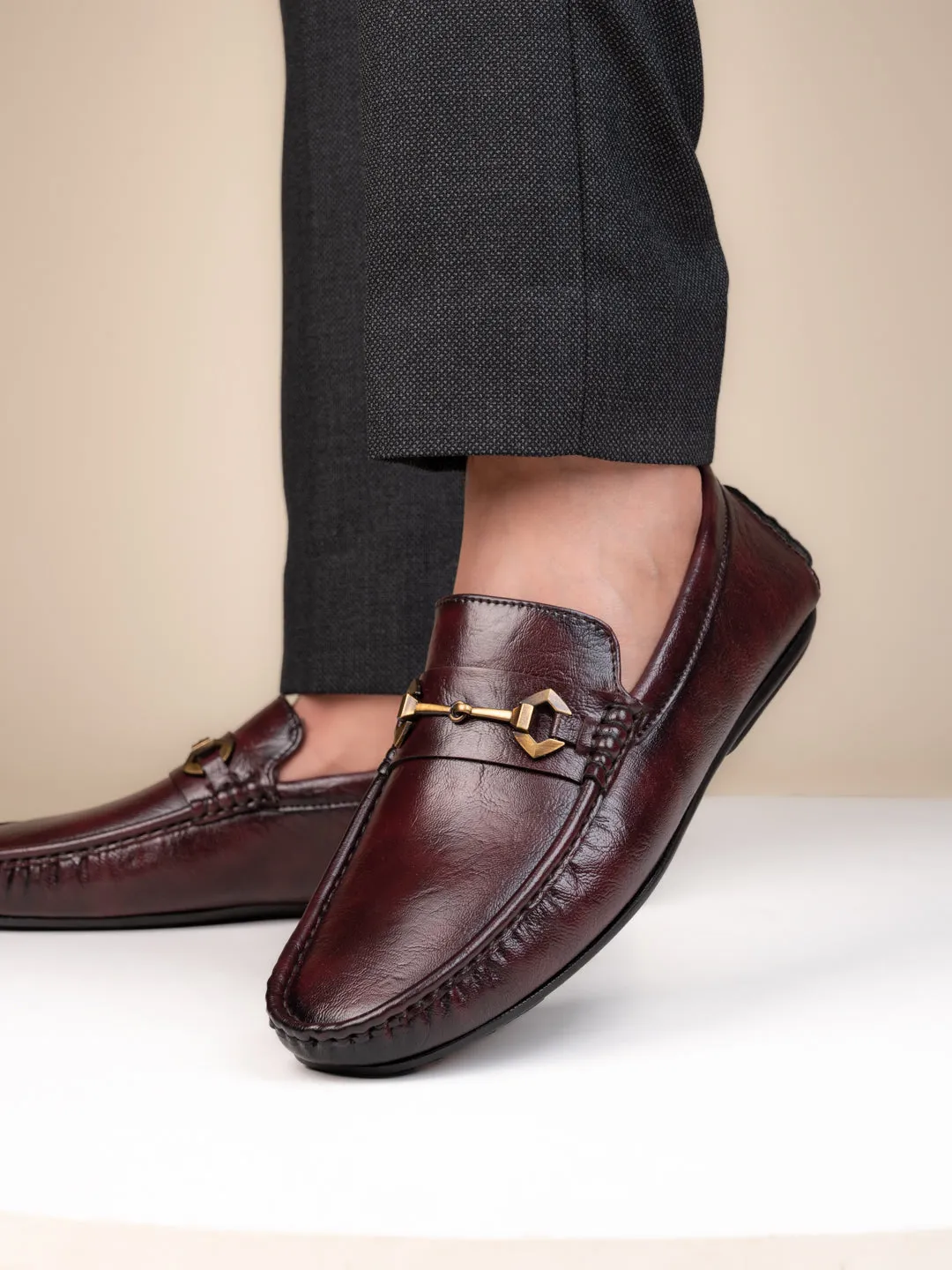 Hydes N Hues Men Cherry Loafers