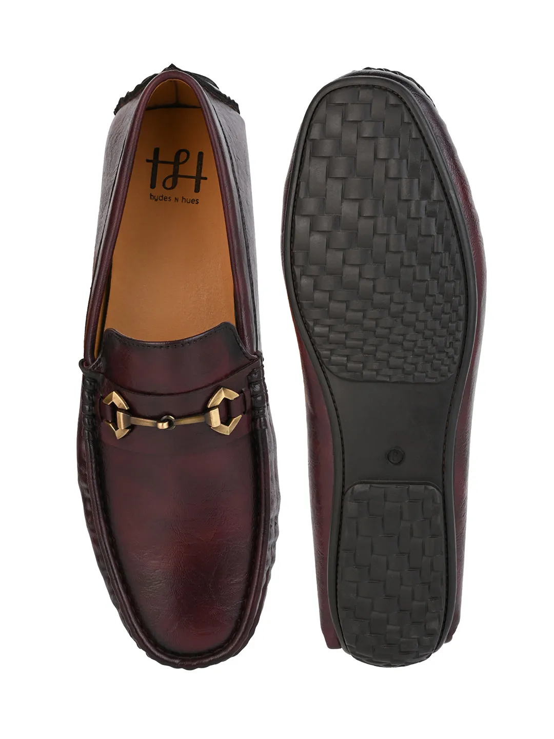 Hydes N Hues Men Cherry Loafers