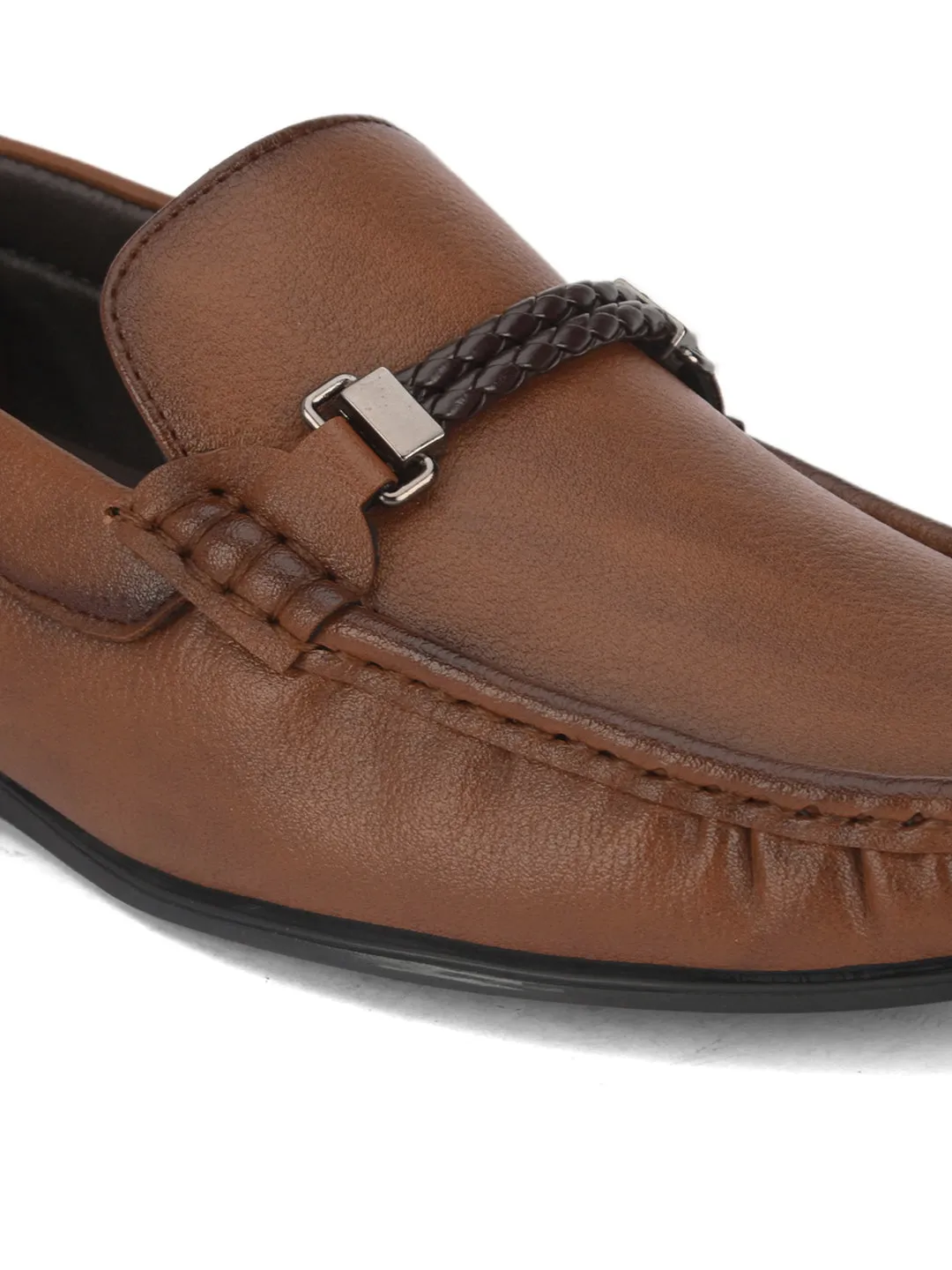 Hydes N Hues Men Tan Formal Loafers