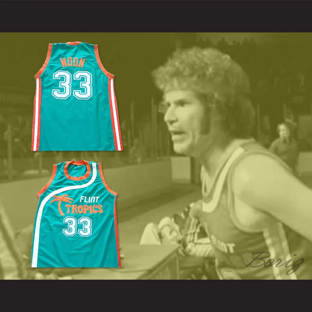 Jackie Moon 33 Flint Tropics Teal Basketball Jersey Semi Pro