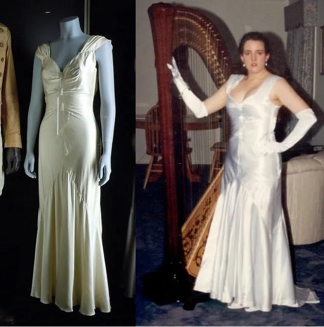 Jennifer Connelly as Jenny Blake Gown Satin Ball Dress from The Rocketeer 1991