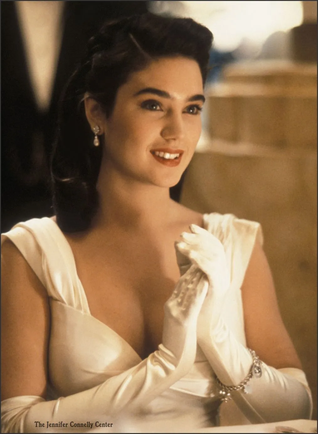 Jennifer Connelly as Jenny Blake Gown Satin Ball Dress from The Rocketeer 1991