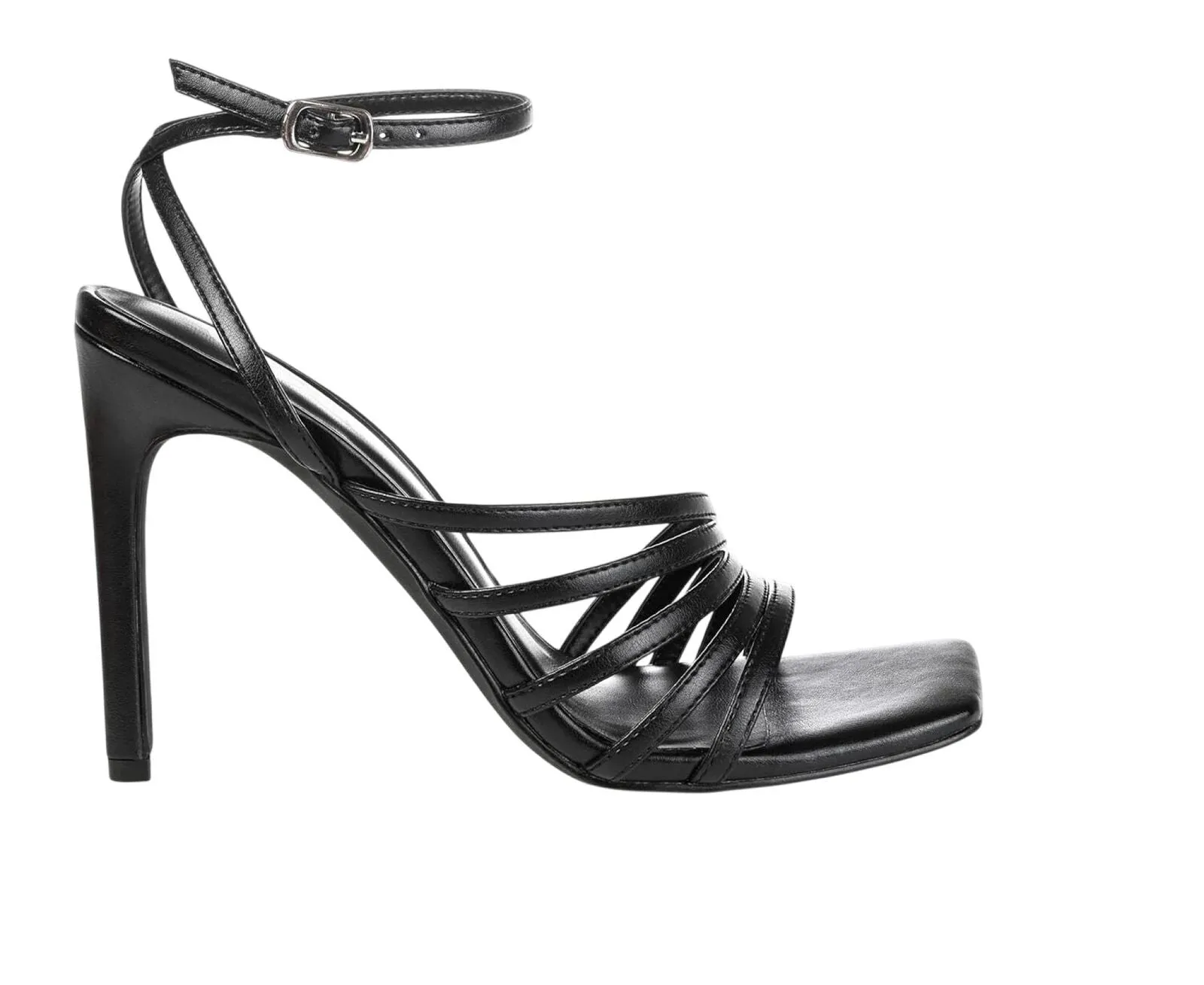 Journee Collection Louella Tru Comfort Foam High Stiletto Sandals Black 6.5M