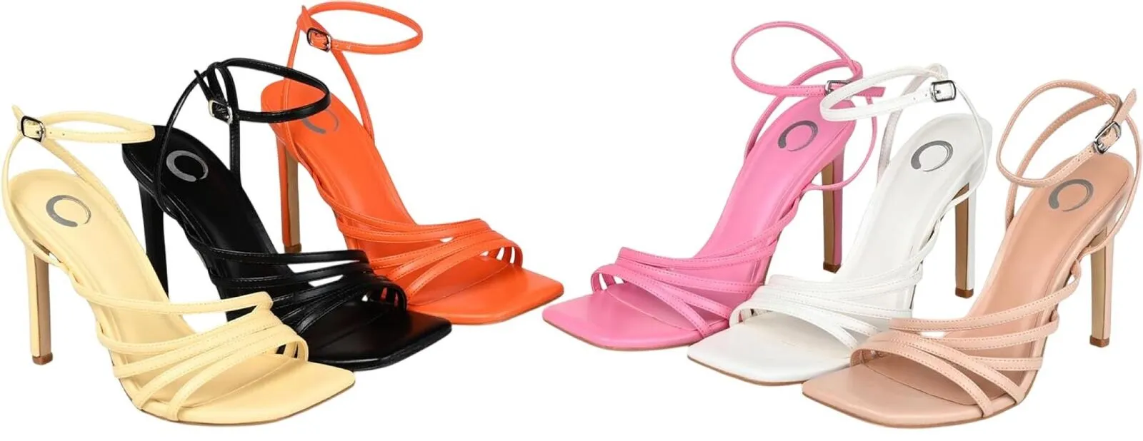 Journee Collection Louella Tru Comfort Foam High Stiletto Sandals Black 6.5M
