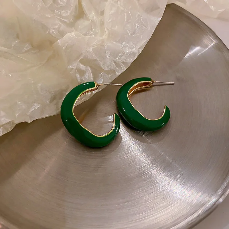 Just lil things Green Pin  Earrings  jlt11387