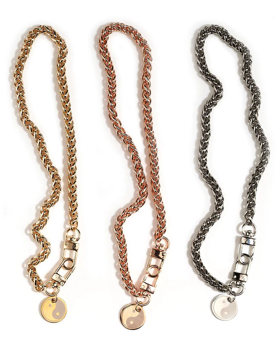 KESHA x PC Yin Yang Braided Necklace to Mask Chain