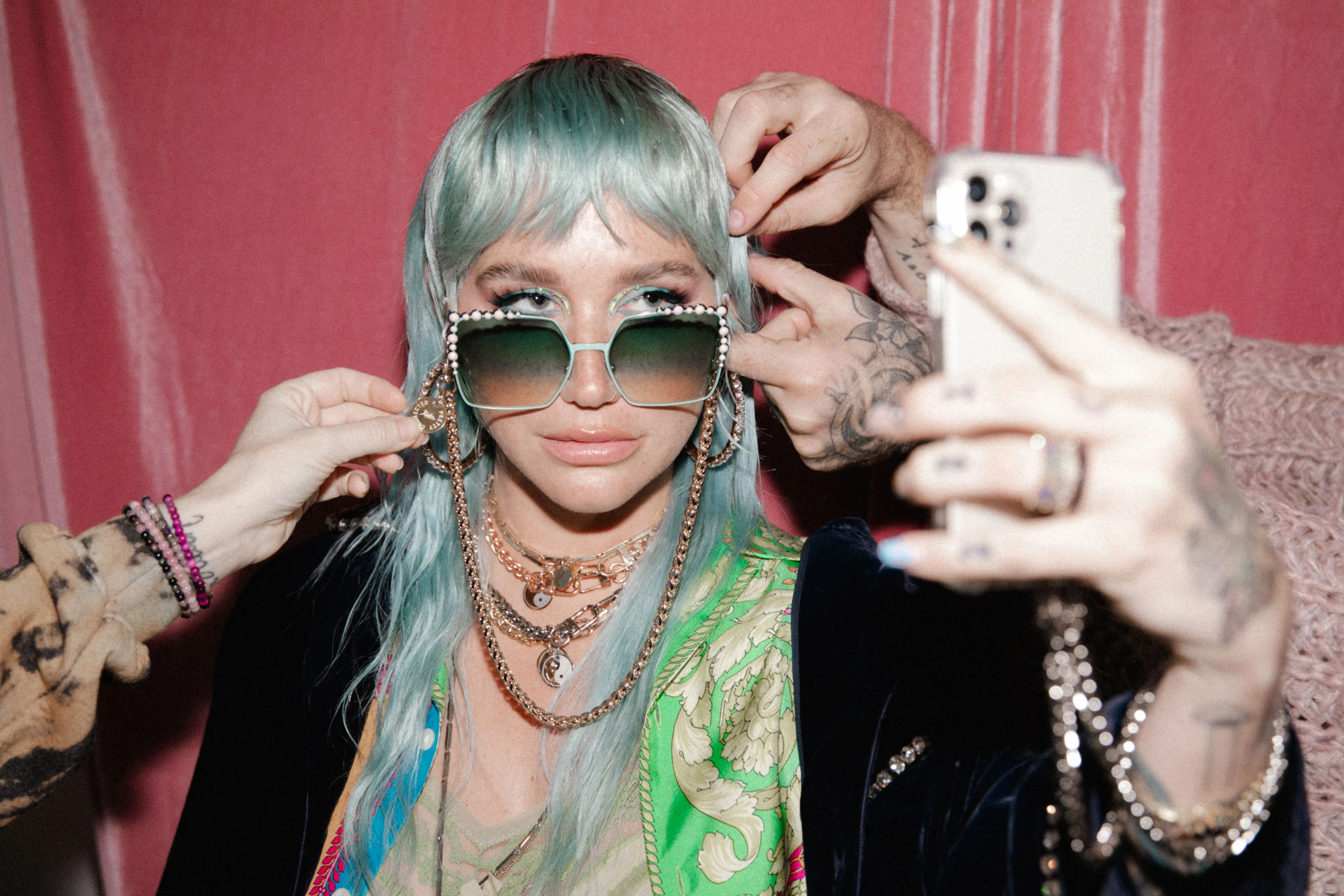 KESHA x PC Yin Yang Braided Necklace to Mask Chain