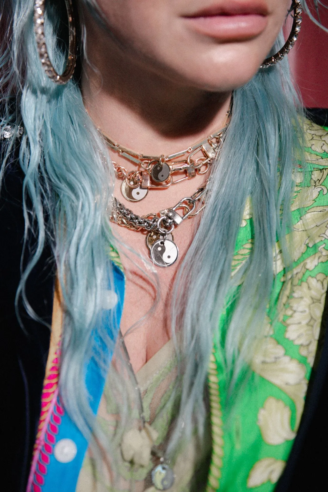 KESHA x PC Yin Yang Braided Necklace to Mask Chain