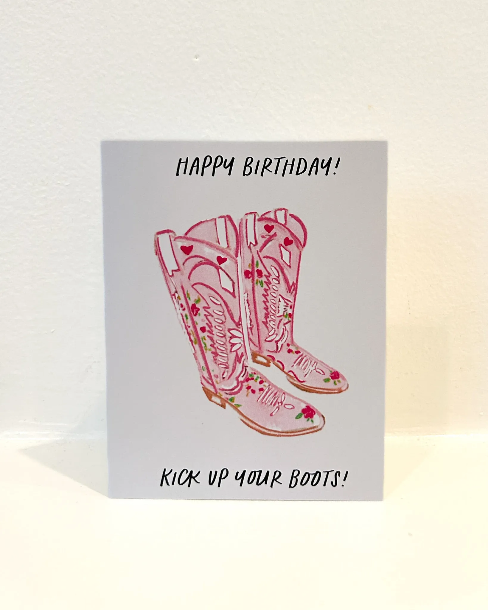 KICK UP YOUR BOOTS - Note Card