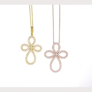 Large Loop of Faith Cross Necklace