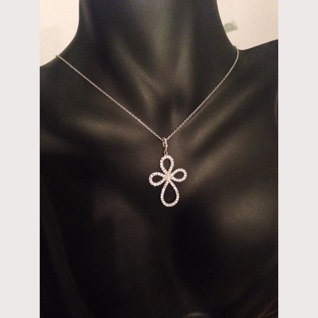 Large Loop of Faith Cross Necklace