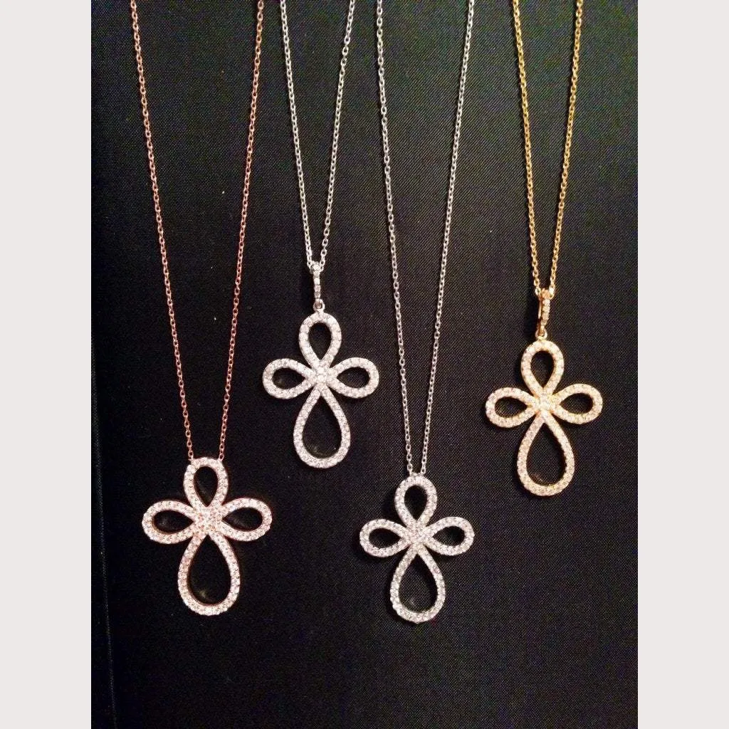 Large Loop of Faith Cross Necklace