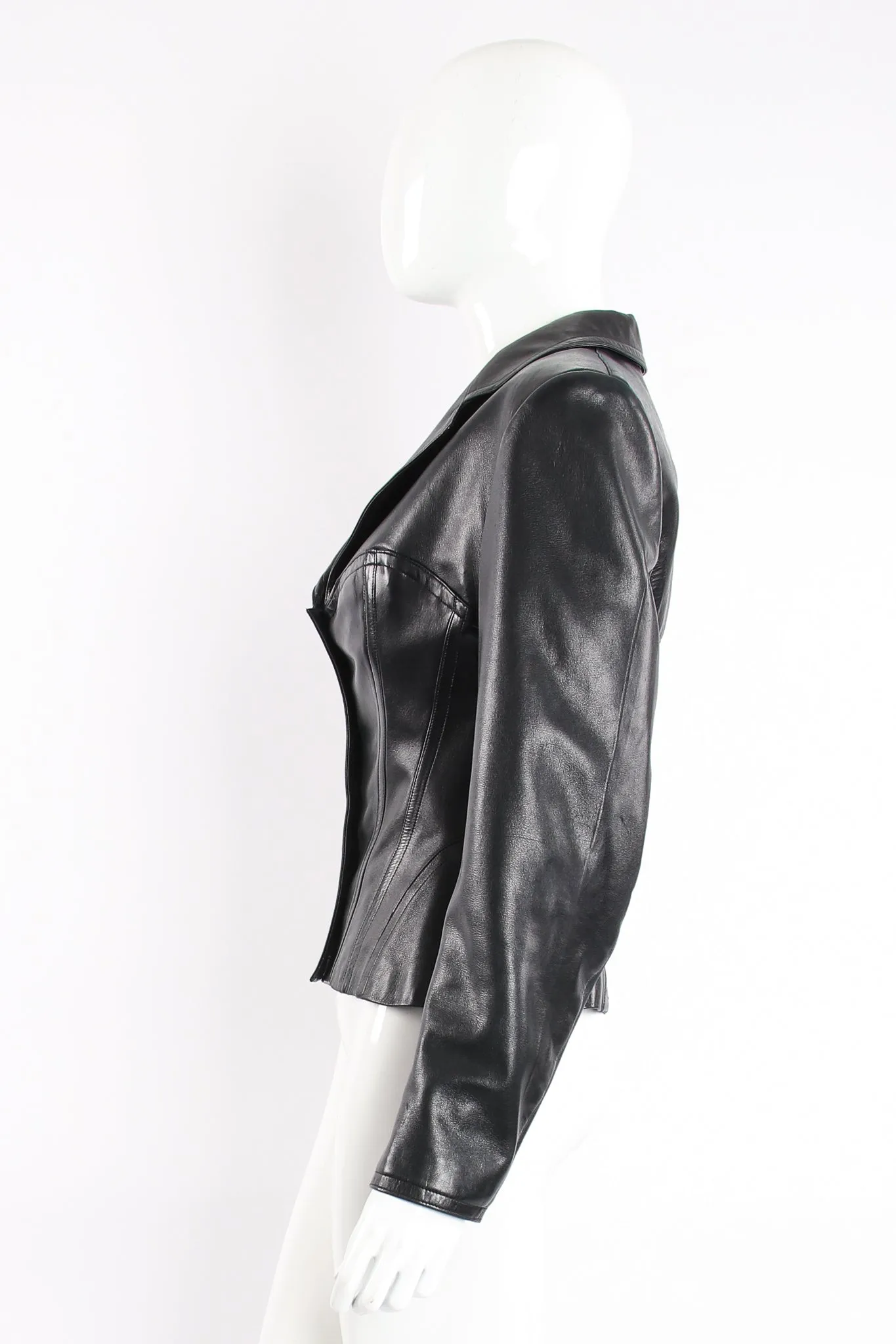 Leather Bustier Corset Jacket