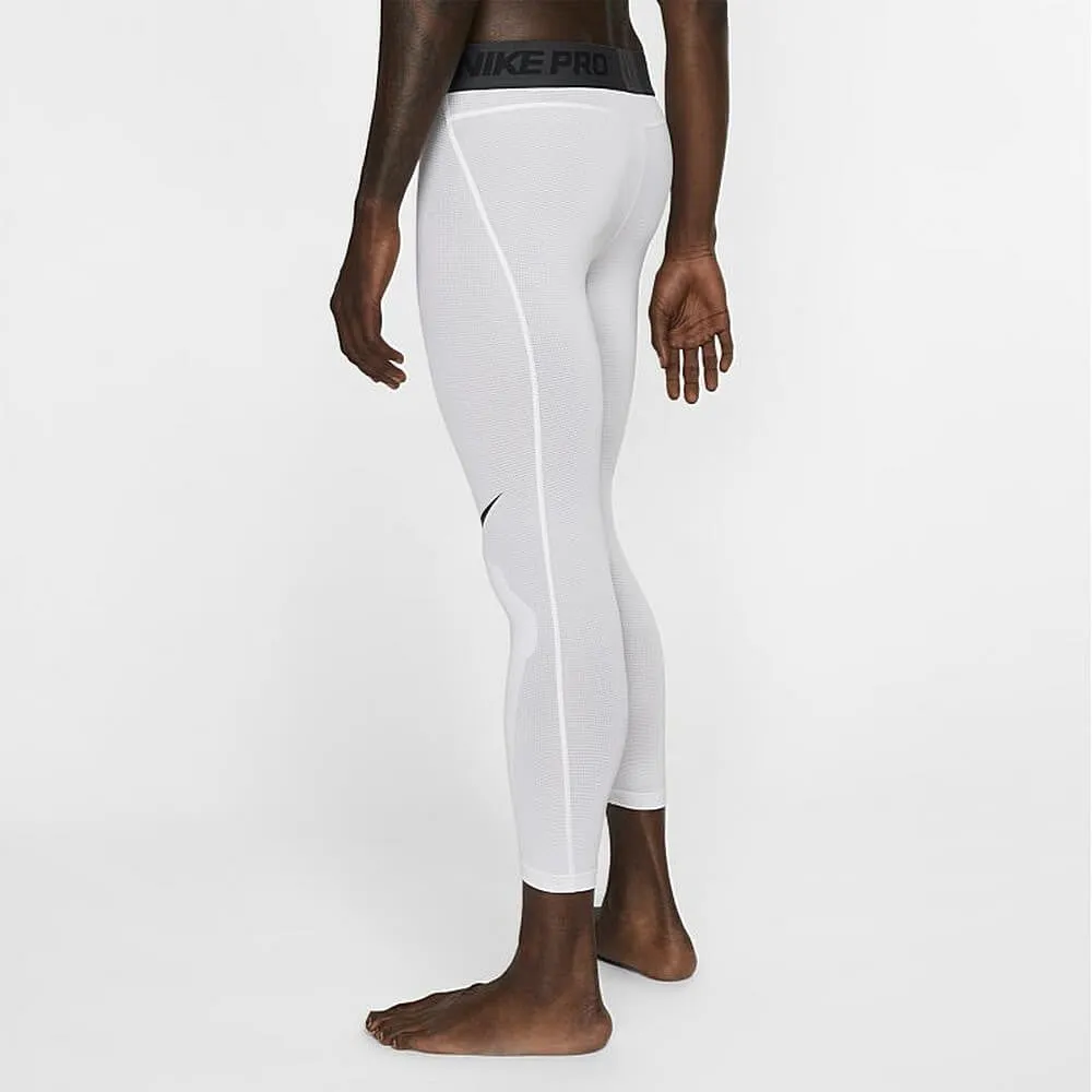 Legíny Nike Pro Men'S 3/4 Basketball Tights biele